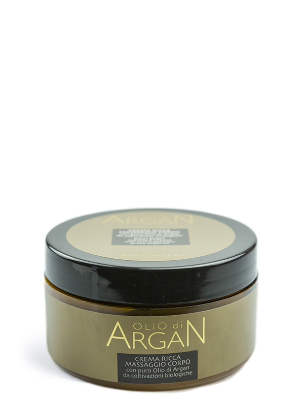 crema ricca massaggio corpo olio di argan