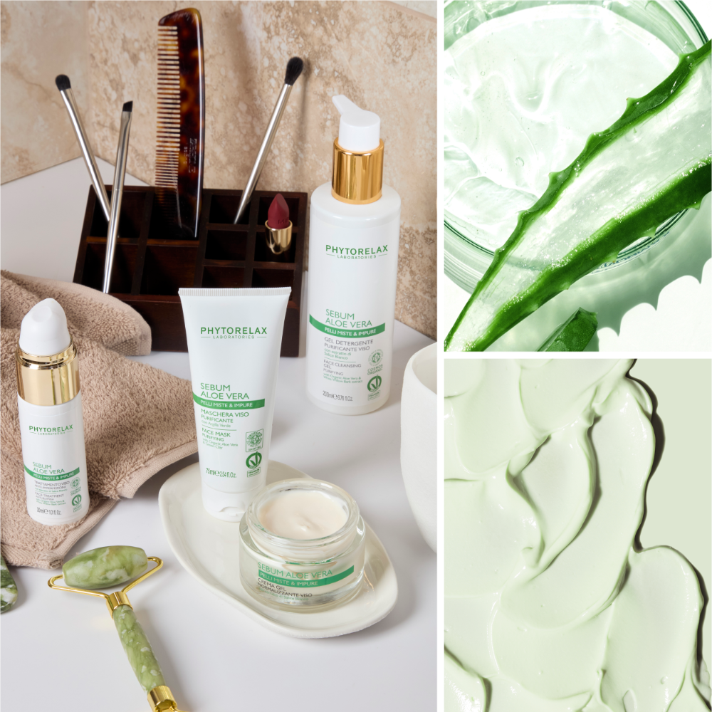 Sebum Aloe Vera — Phytorelax Laboratories: Для комбінованої, проблемної або схильної до жирності шкіри.