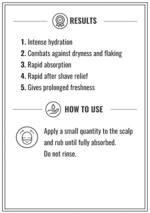 AFTER SHAVE SCALP CREAM USE
