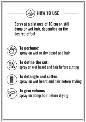 MULTIUSE SPRAY BEARD-HAIR USE